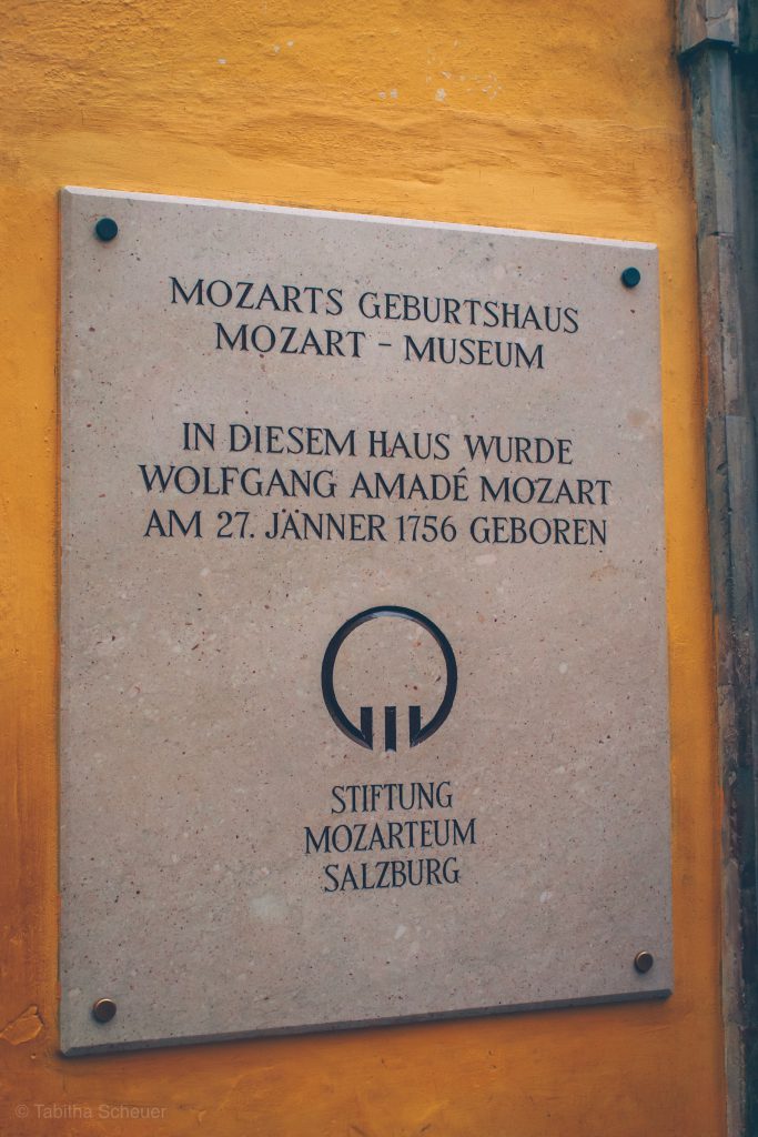Mozart's Geburtshaus in Salzburg