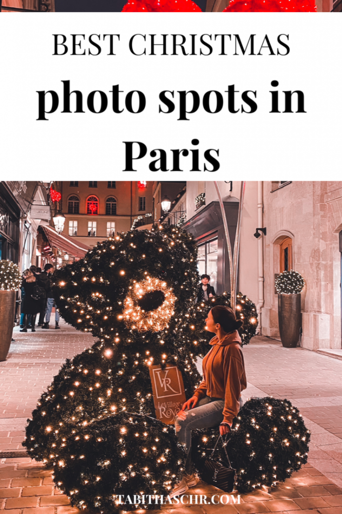 Best Christmas Photo Spots in Paris | Tabitha Scheuer | Paris Christmas