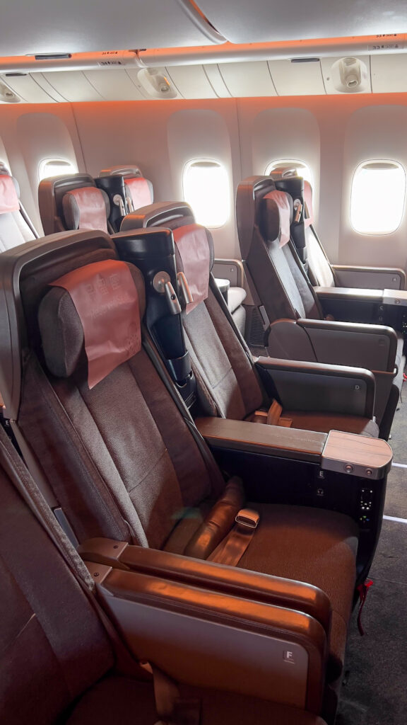 China Airlines flight to Kuala Lumpur in Premium Economy Class