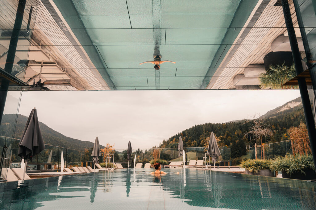 Hotel Salzburgerhof Leogang pool area | Weekends in the Austrian Alps